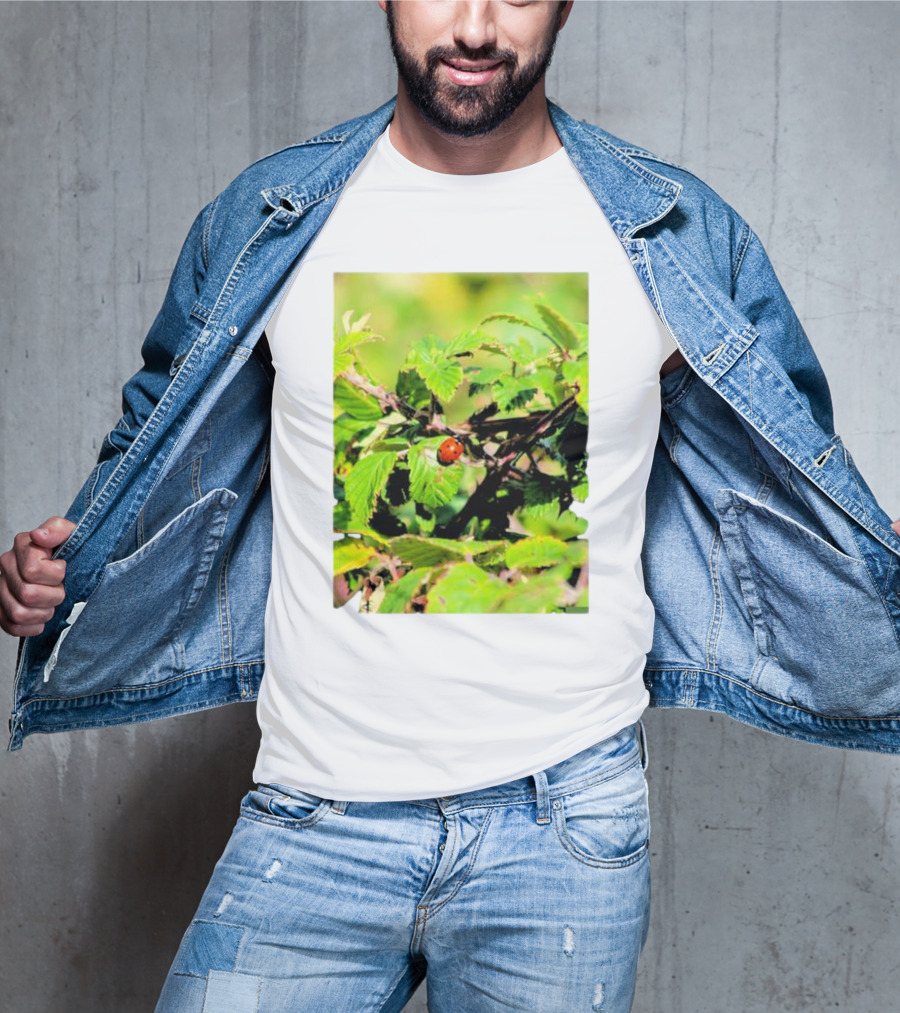 Spot In Nature With Ladybug On Leaf T-Shirt