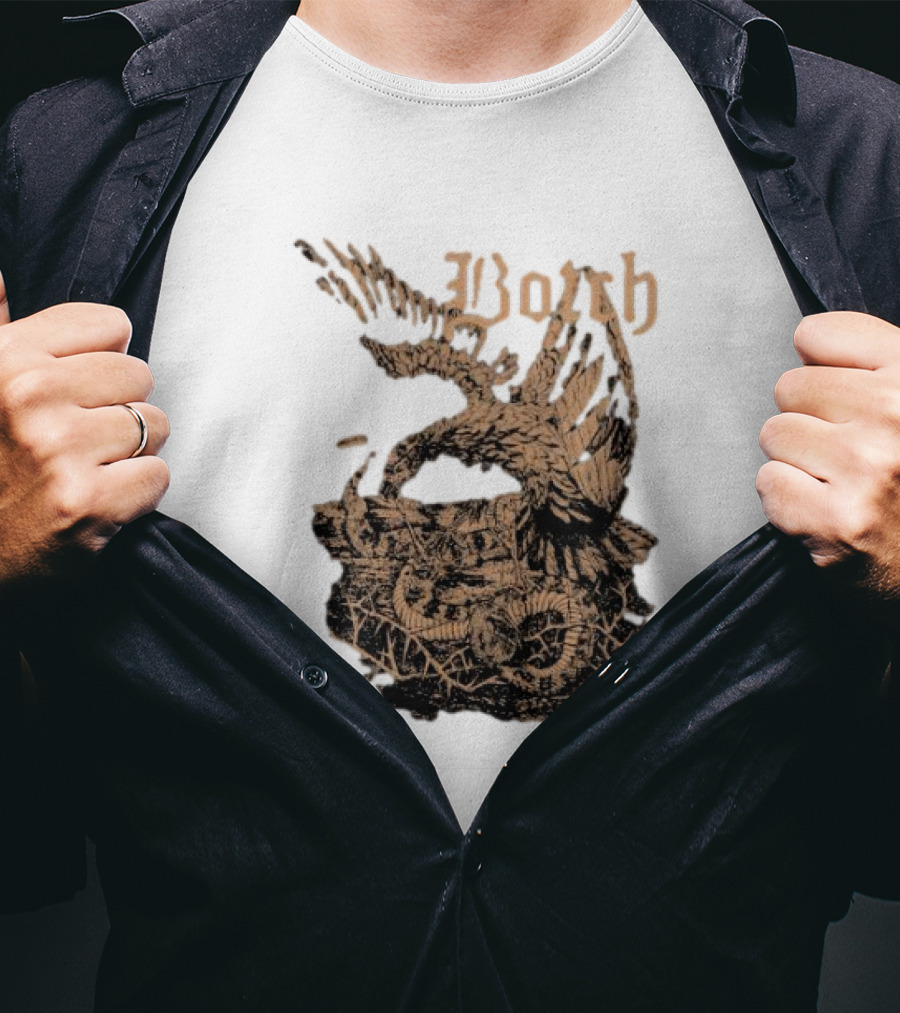 Botch Eagle And Snake Medieval Gothic T-Shirt