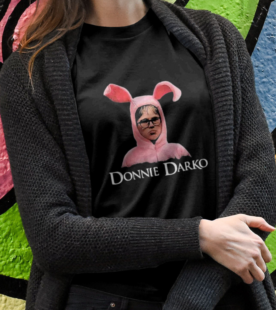 Donnie Darko Pink Bunny Character Crewneck T-Shirt