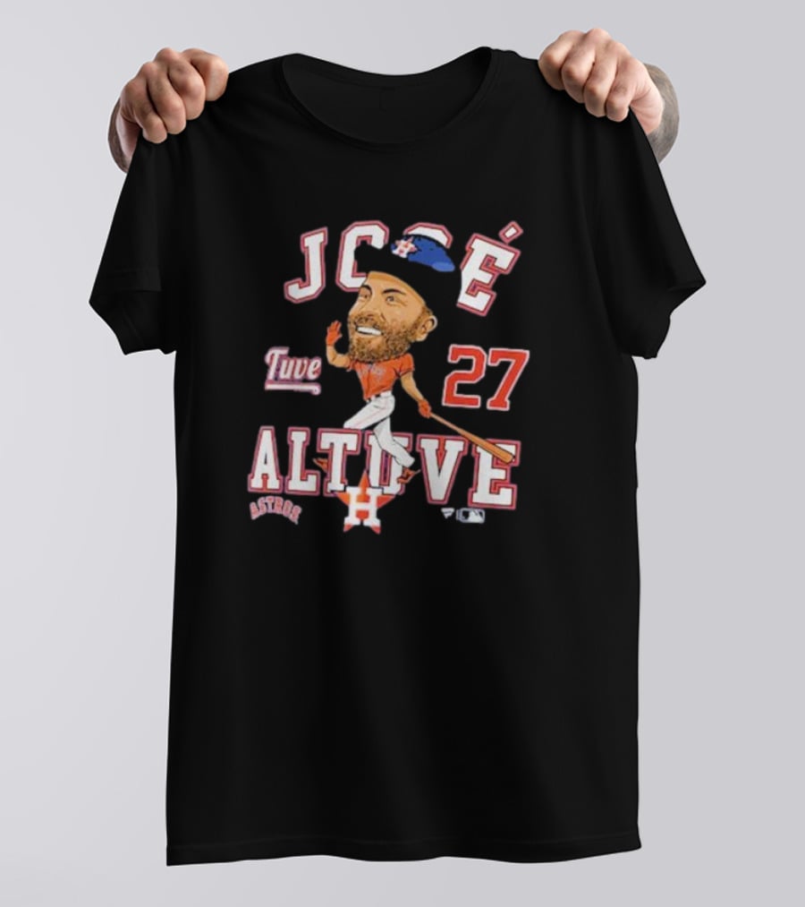 José Altuve 27 Astros Caricature T-Shirt