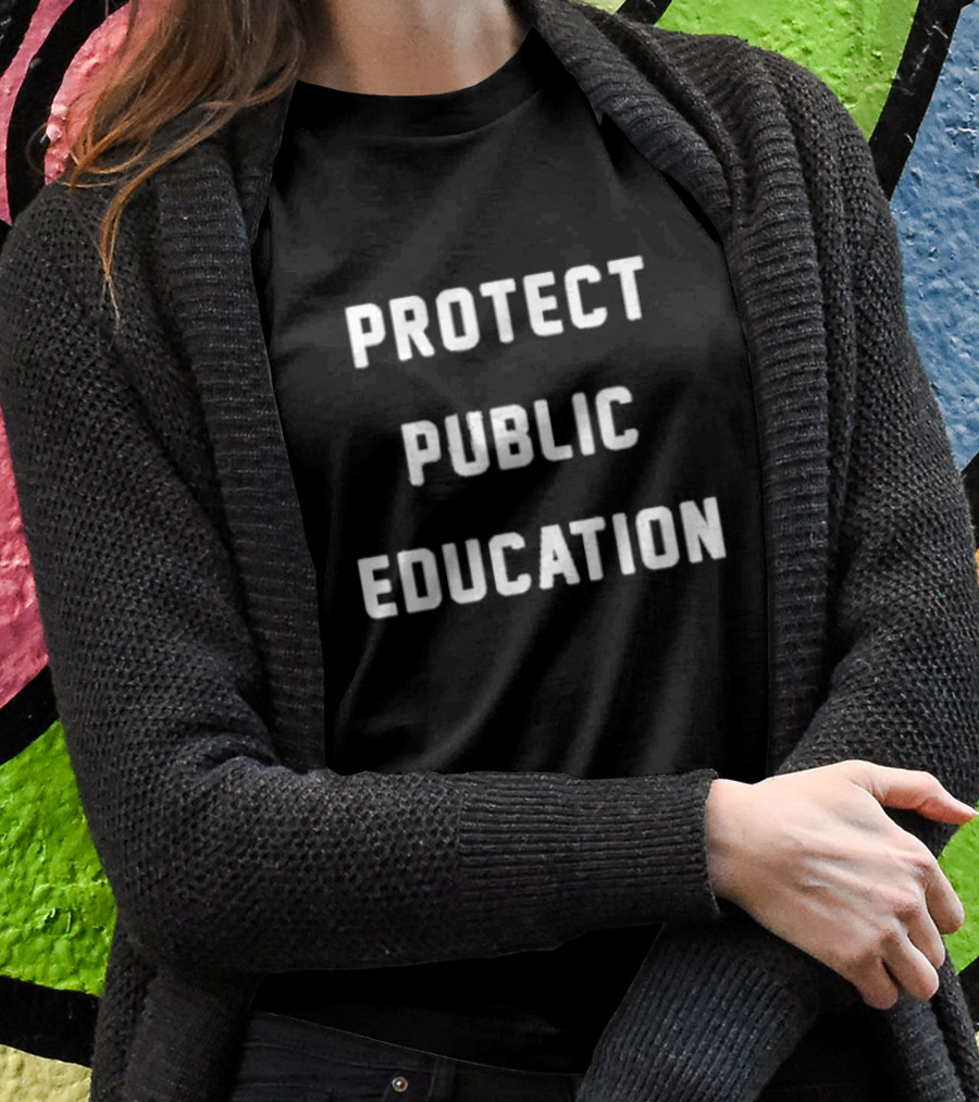 Protect Public Education Kindcotton Caleb Hemmer T-Shirt