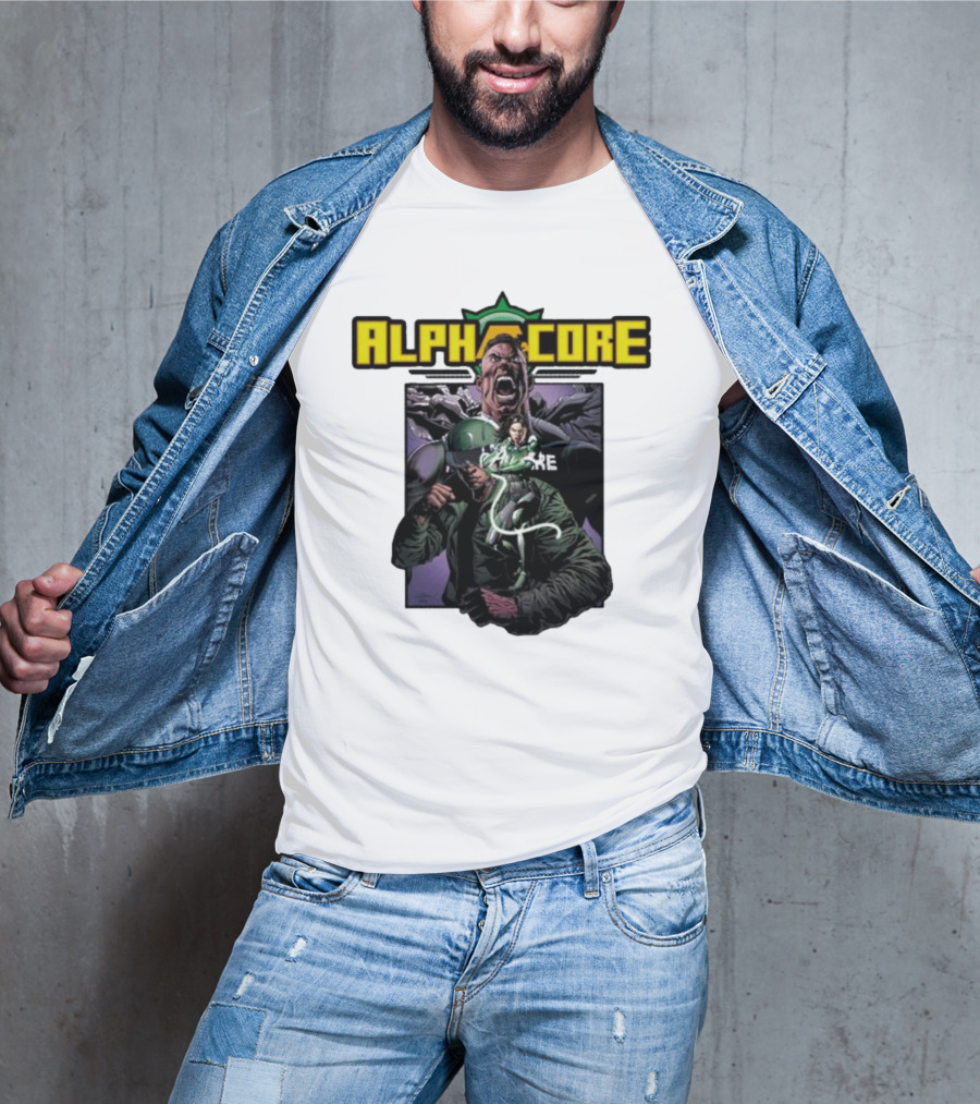 Alphacore Rippaverse Campaign Comic Characters Action Scene T-Shirt
