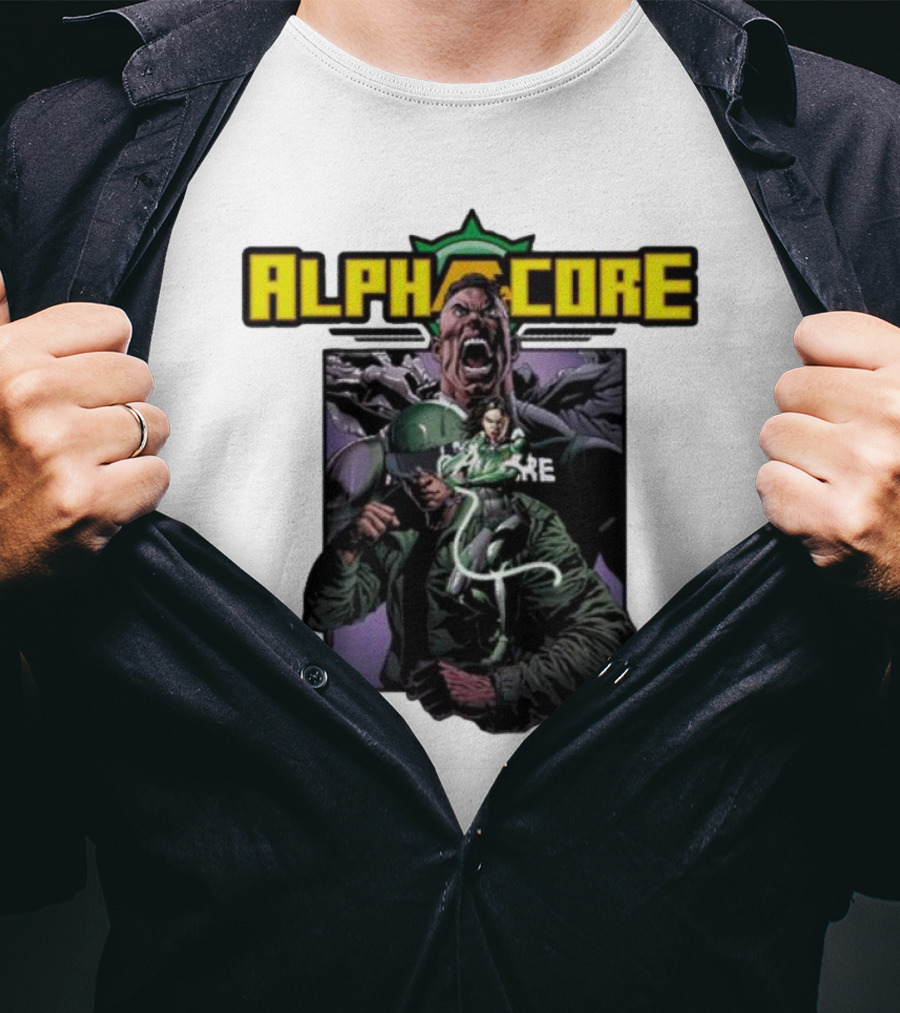 Alphacore Rippaverse Campaign Comic Characters Action Scene T-Shirt