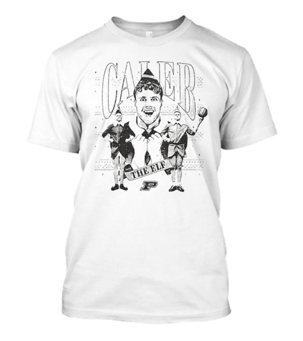 Caleb The Elf Purdue Basketball Holiday T-Shirt