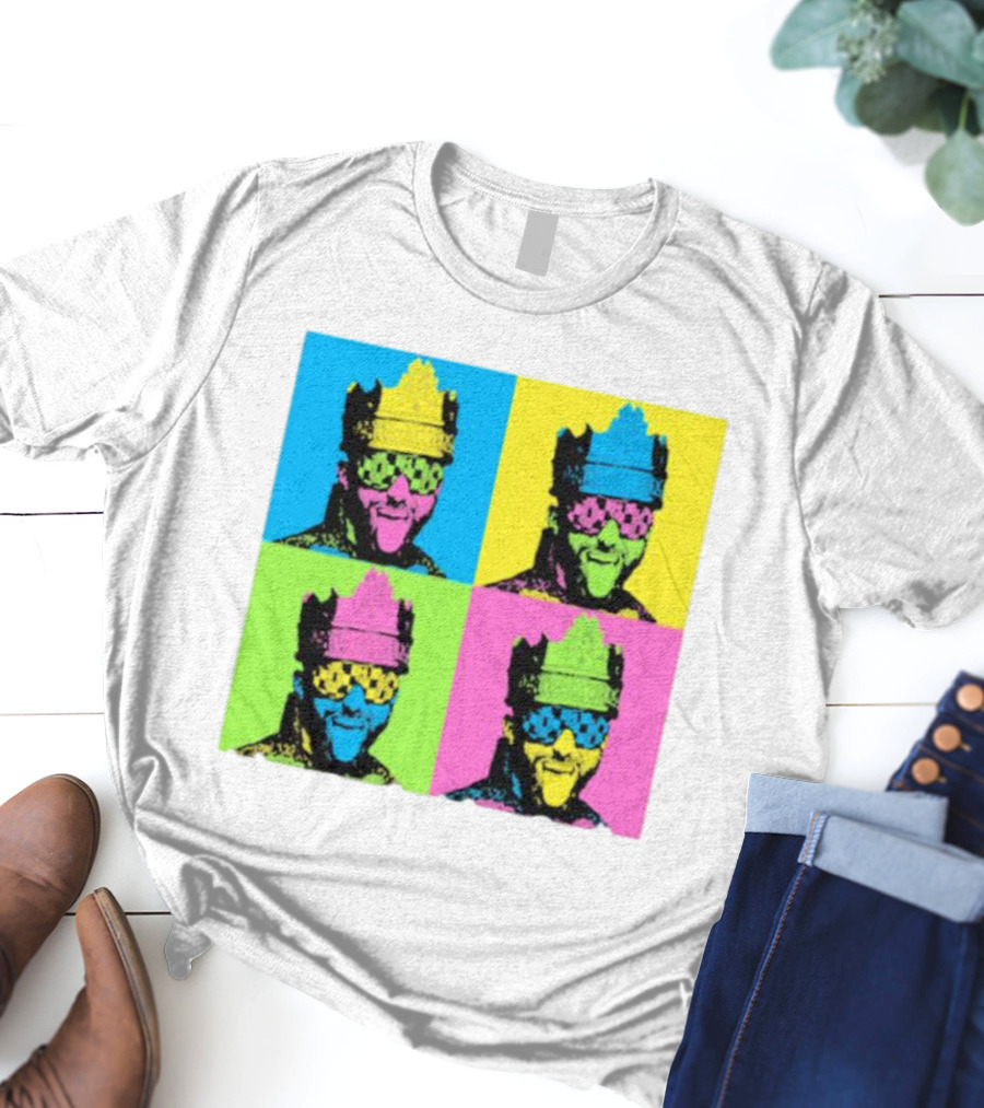 Deathmatch King Pop Art Style Color Blocks T-Shirt