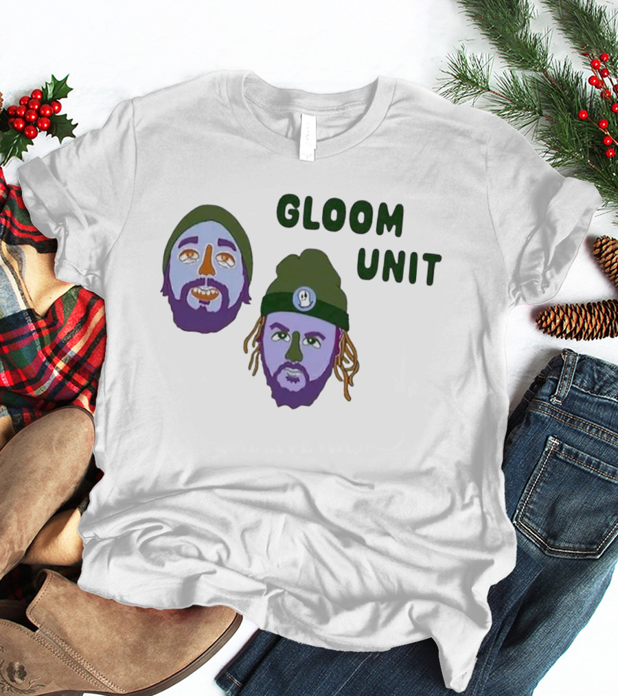 Hell’s Boomin Gloom Unit Purple Faces Green Beanies T-Shirt