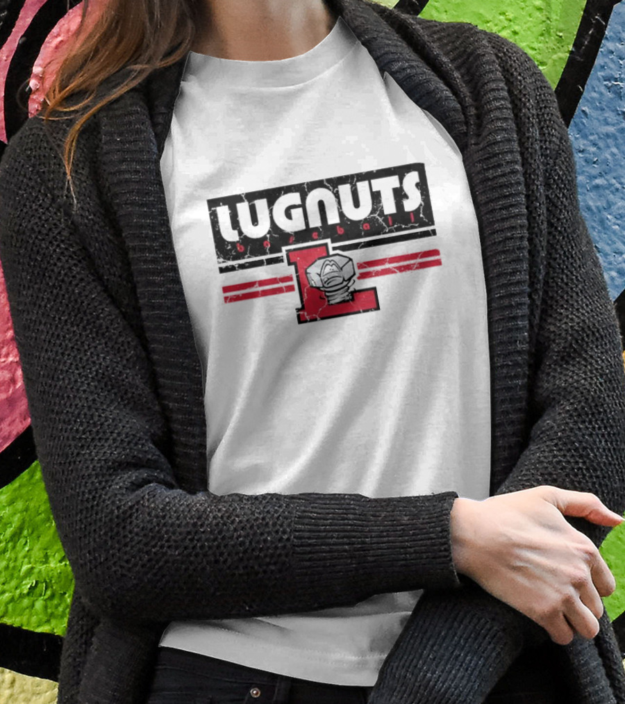 Lugnuts Baseball Red Letter L Emblem T-Shirt