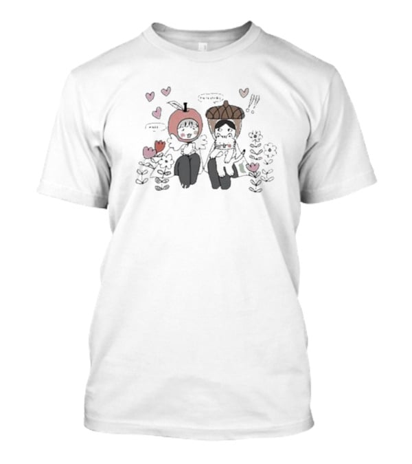 Veryluckyclover He Is Stinky With Cute Dog And Heart Flowers T-Shirt