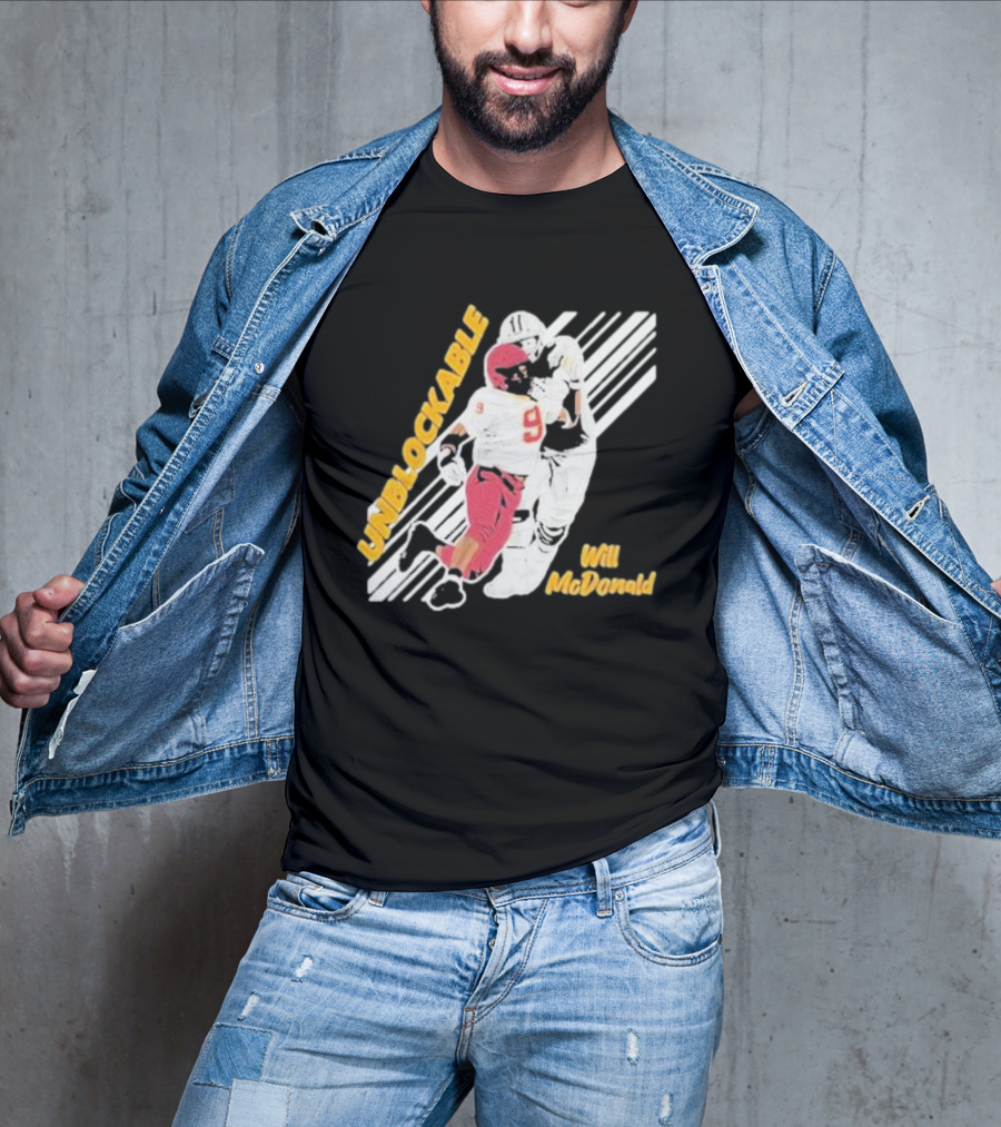 Will McDonald Unblockable Football Player 9 T-Shirt