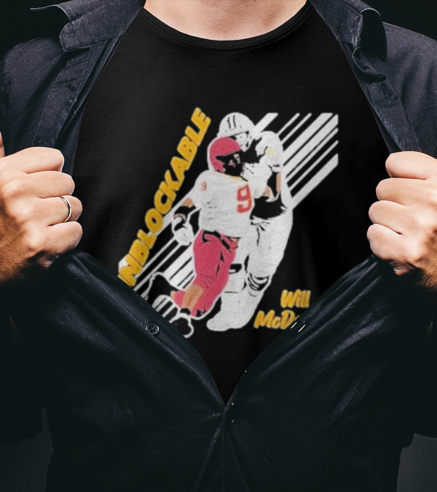 Will McDonald Unblockable Football Player 9 T-Shirt