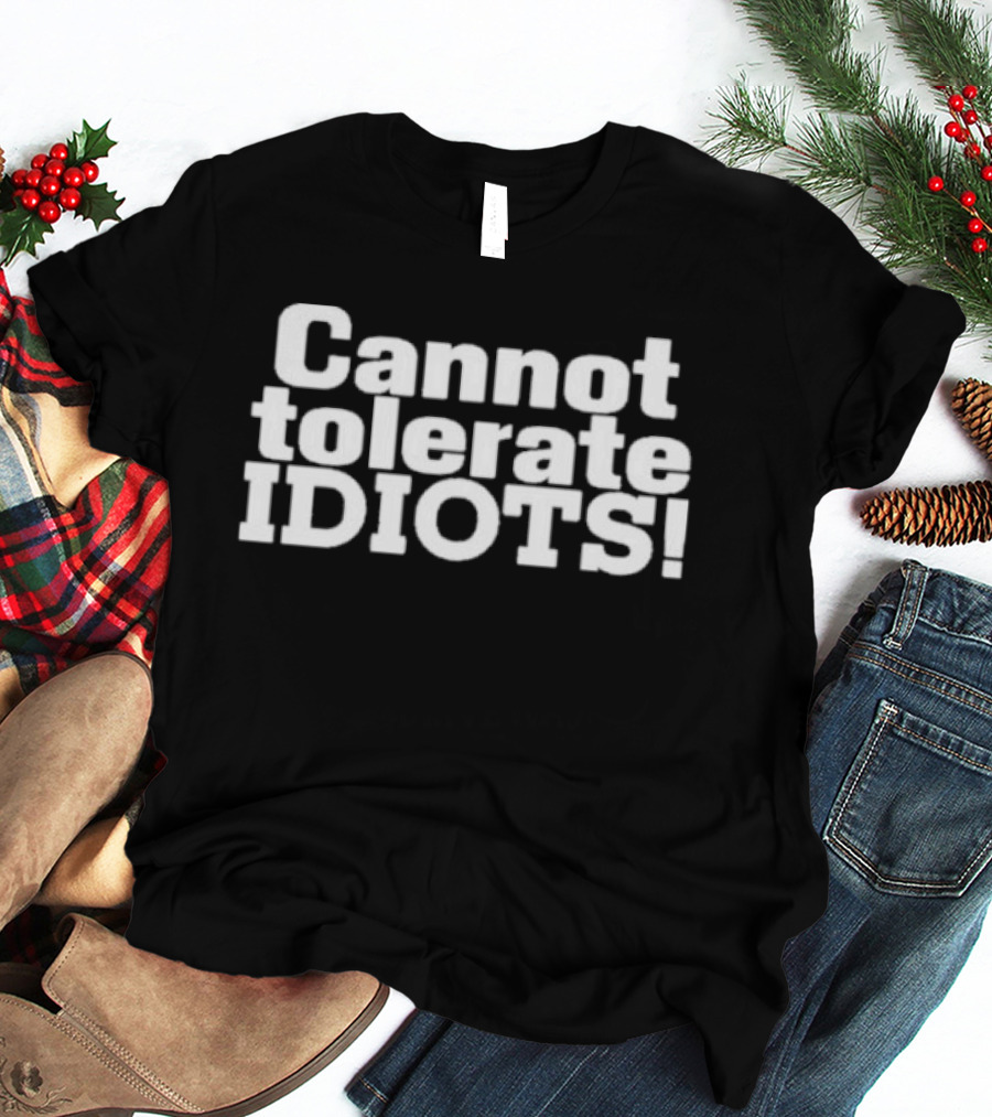 Zach Zimmerman Cannot Tolerate Idiots T-Shirt