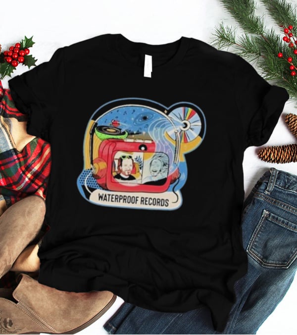 Waterproof Records Cosmic Vinyl And TV Adventure T-Shirt