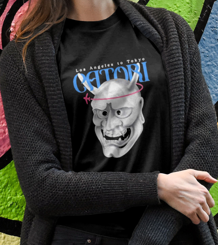 Los Angeles To Tokyo Catori Oni Mask T-Shirt
