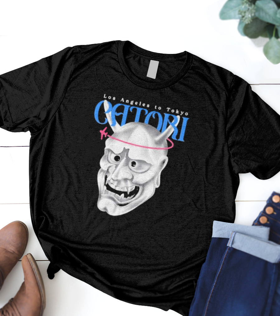 Los Angeles To Tokyo Catori Oni Mask T-Shirt
