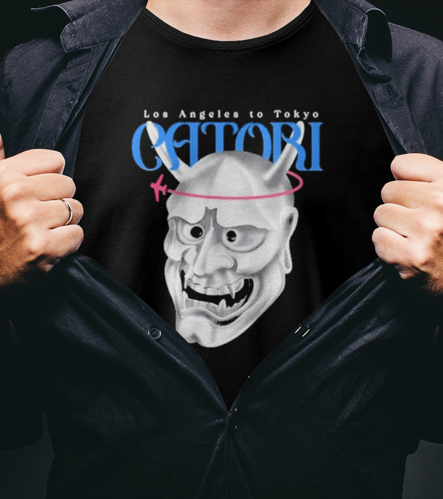Los Angeles To Tokyo Catori Oni Mask T-Shirt