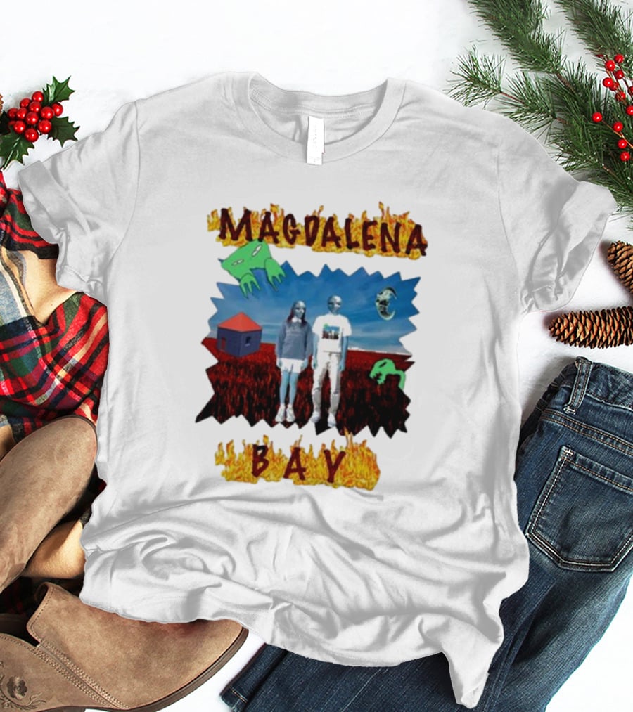 Magdalena Bay Mercurialworld Surreal Landscape With Alien Figures T-Shirt