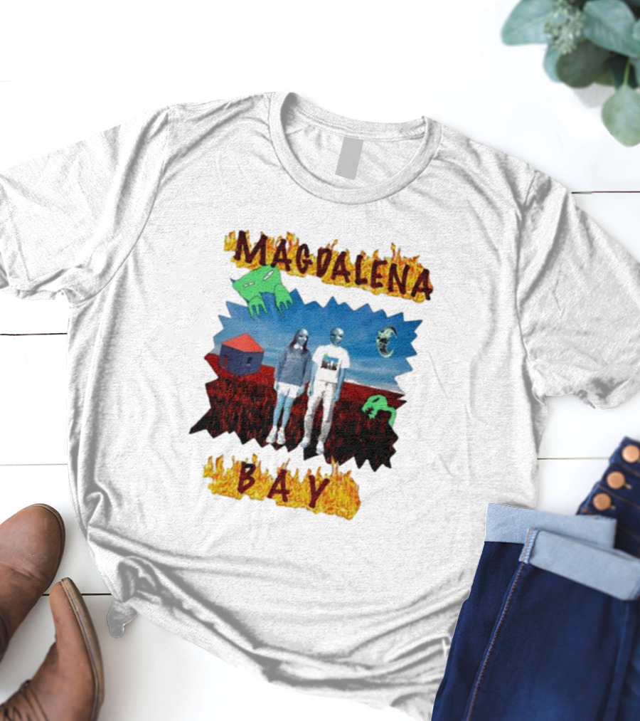 Magdalena Bay Mercurialworld Surreal Landscape With Alien Figures T-Shirt