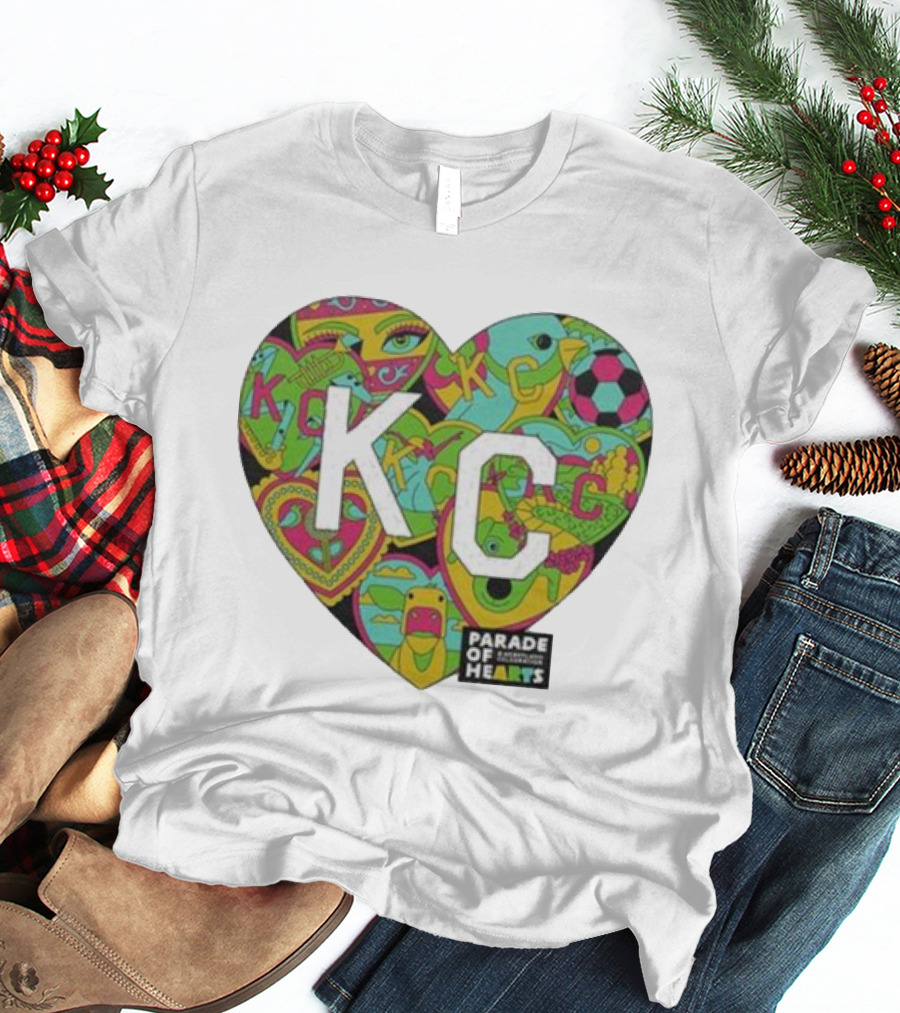 KC Heart Parade Of Hearts Multicolor T-Shirt