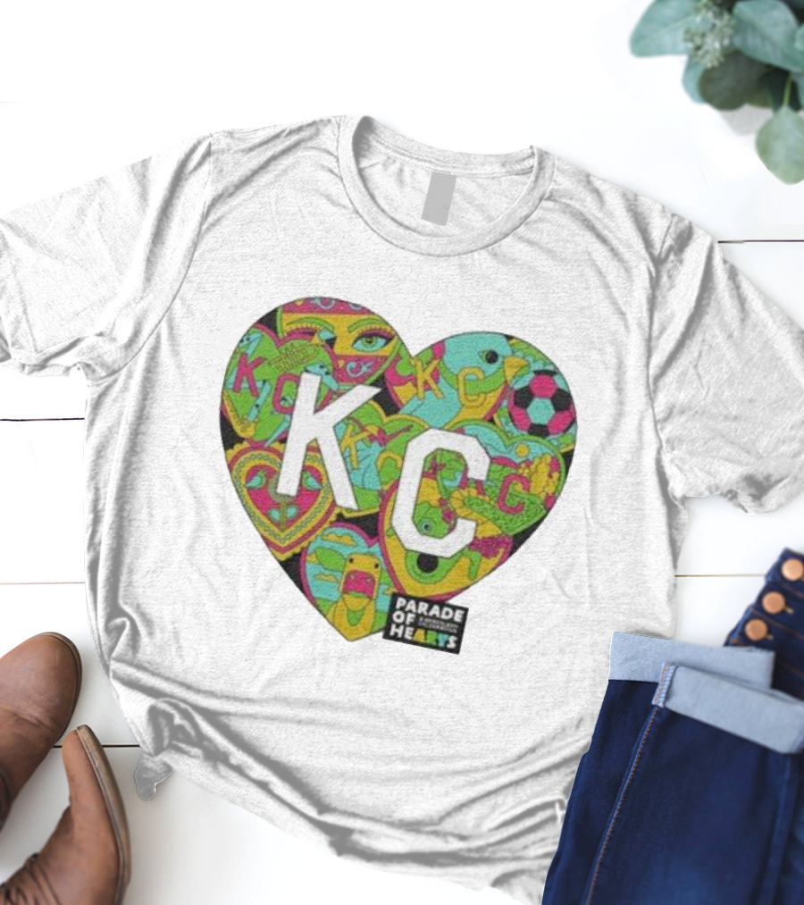 KC Heart Parade Of Hearts Multicolor T-Shirt