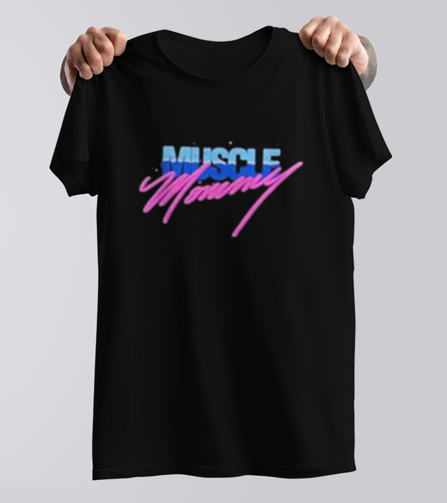 Muscle Mommy Retro Aesthetic 80s Style Vaporwave T-Shirt