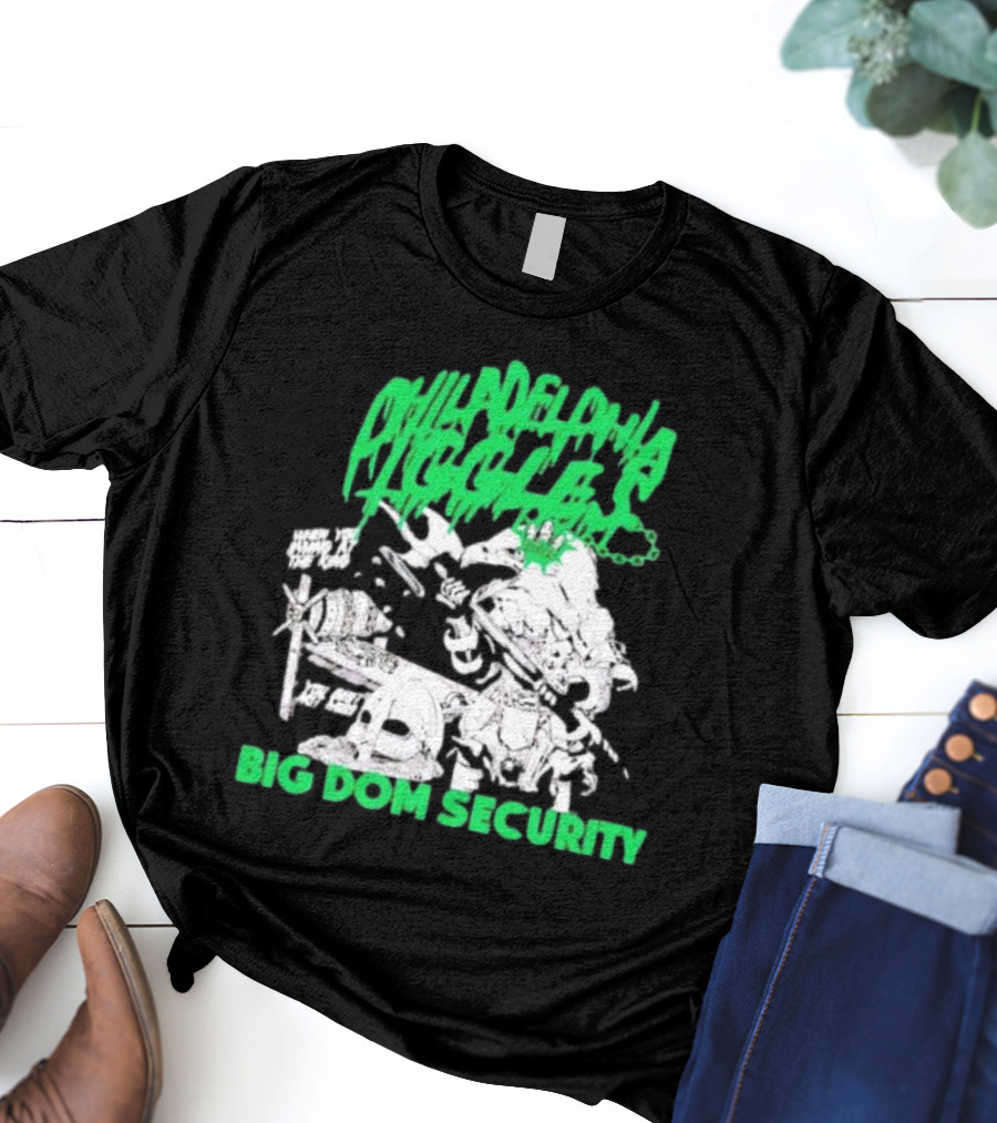 Philadelphia Eagles Big Dom Security Fierce Armored Guard With Spiked Bat T-Shirt