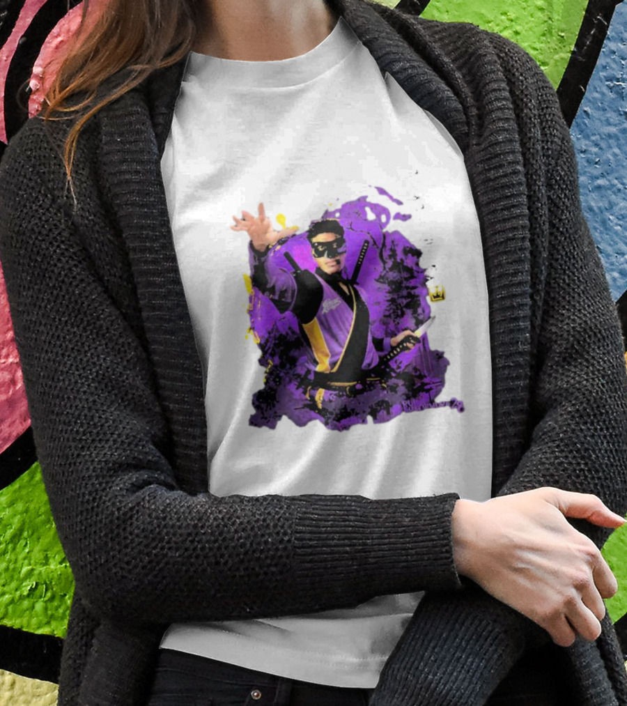 Rui Hachimura Japan Ninja Basketball Player 28 Manga Style Action Pose T-Shirt