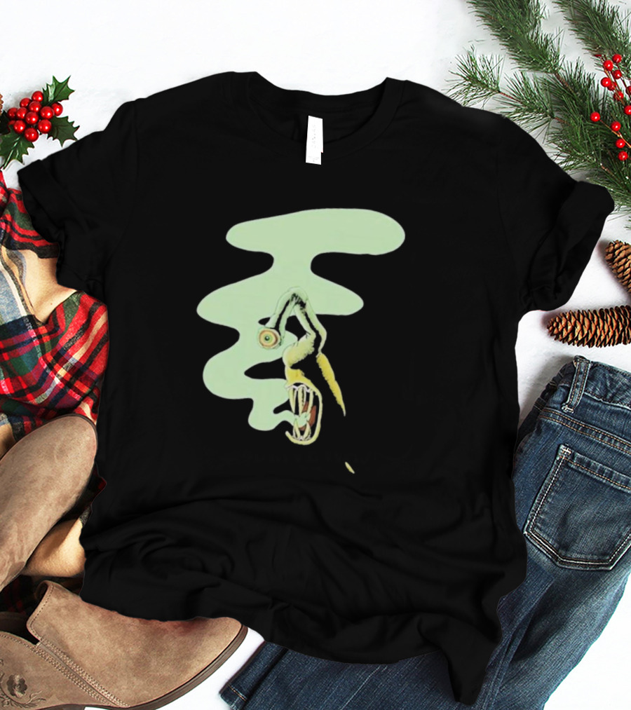 Whale Healer Surreal Creature With Abstract Eye And Vapor Trail T-Shirt