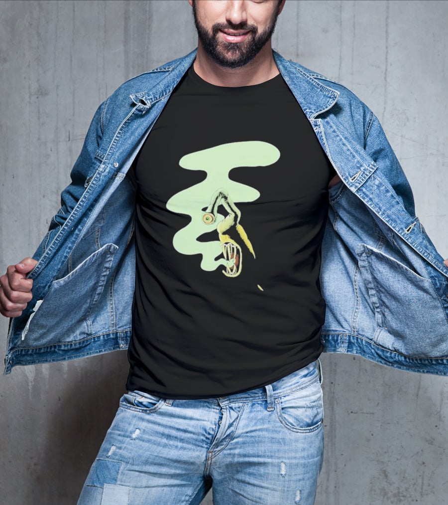 Whale Healer Surreal Creature With Abstract Eye And Vapor Trail T-Shirt