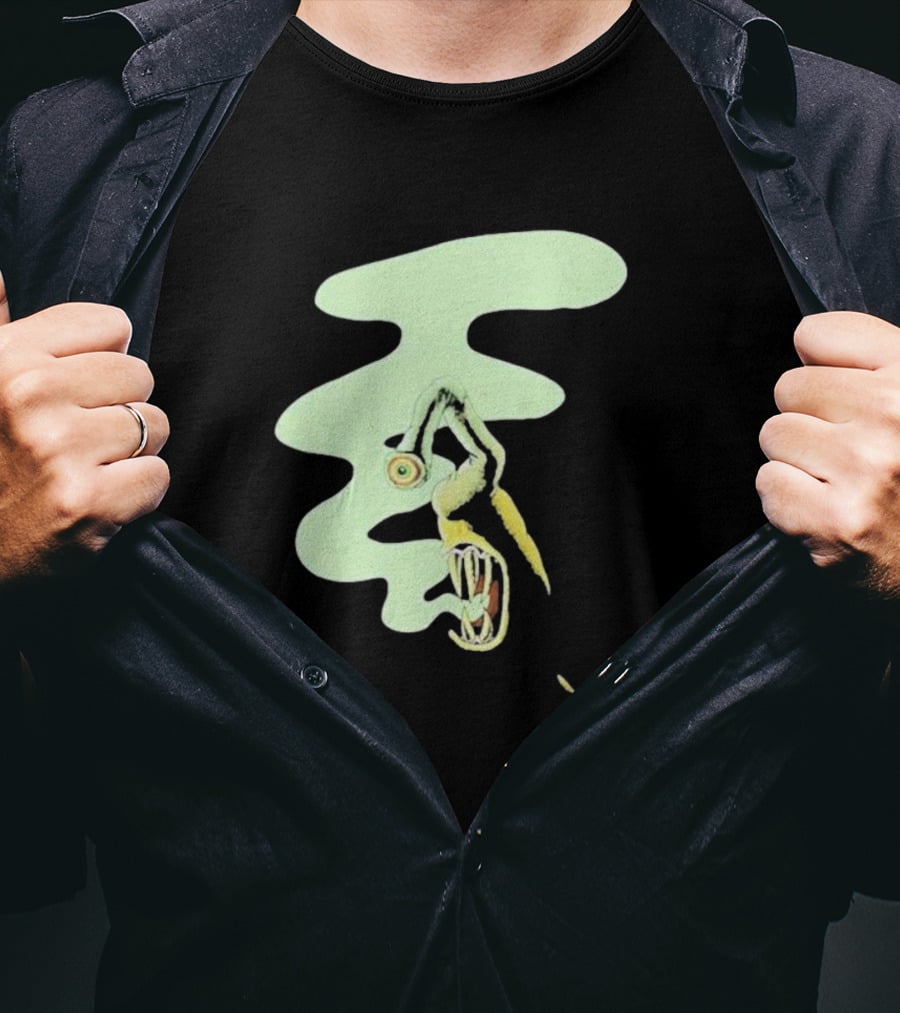 Whale Healer Surreal Creature With Abstract Eye And Vapor Trail T-Shirt