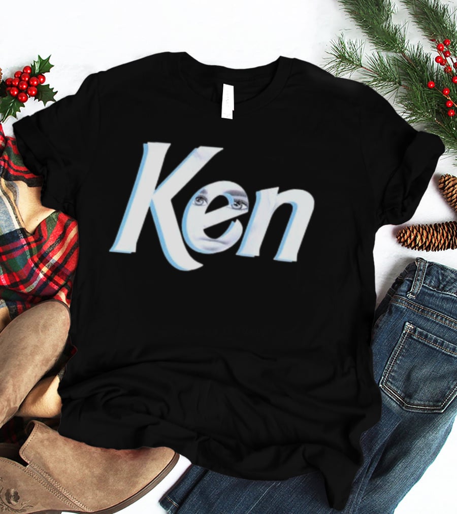Ken Barbie Face In Text T-Shirt