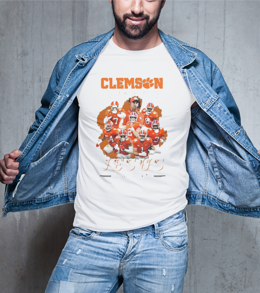 Clemson Football Passion Jesus Faith Tigers Team Spirit T-Shirt