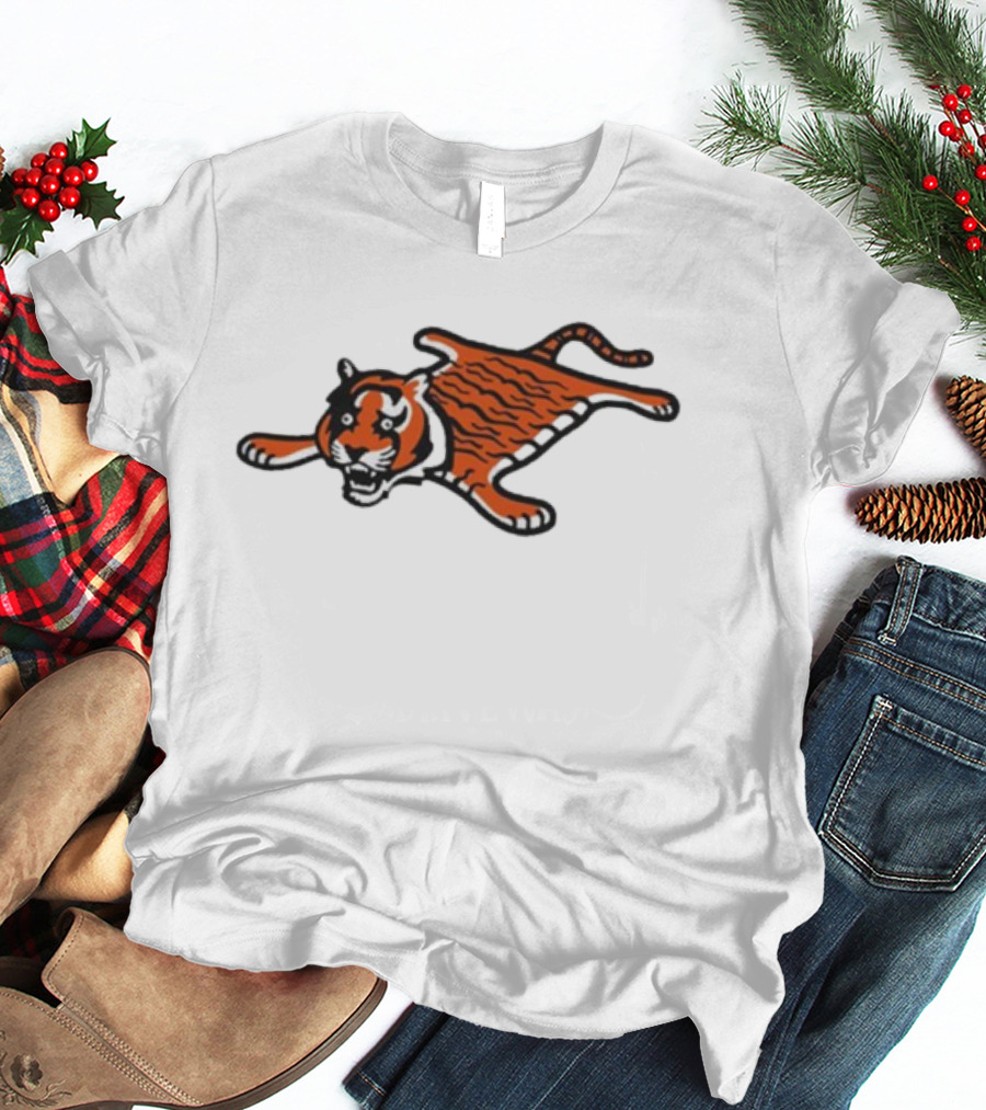 Cincinnati Bengals Funny Flat Mascot Tiger T-Shirt