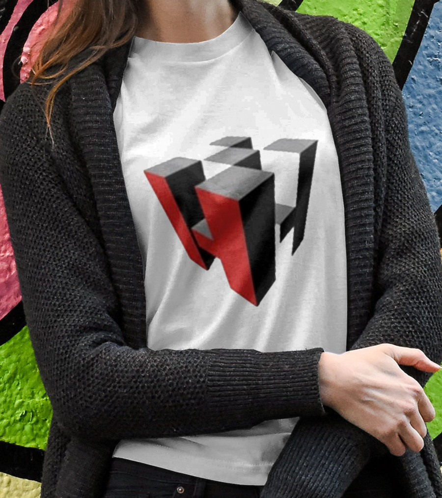 Hoonigan Big Block Red Black 3D Checkerboard T-Shirt