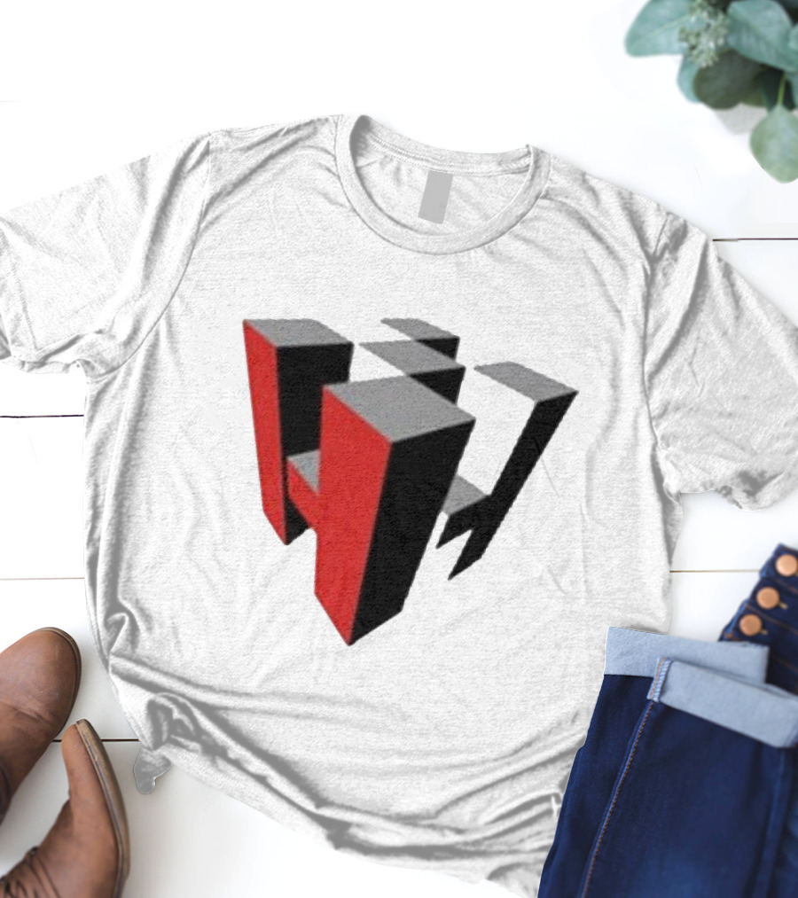 Hoonigan Big Block Red Black 3D Checkerboard T-Shirt