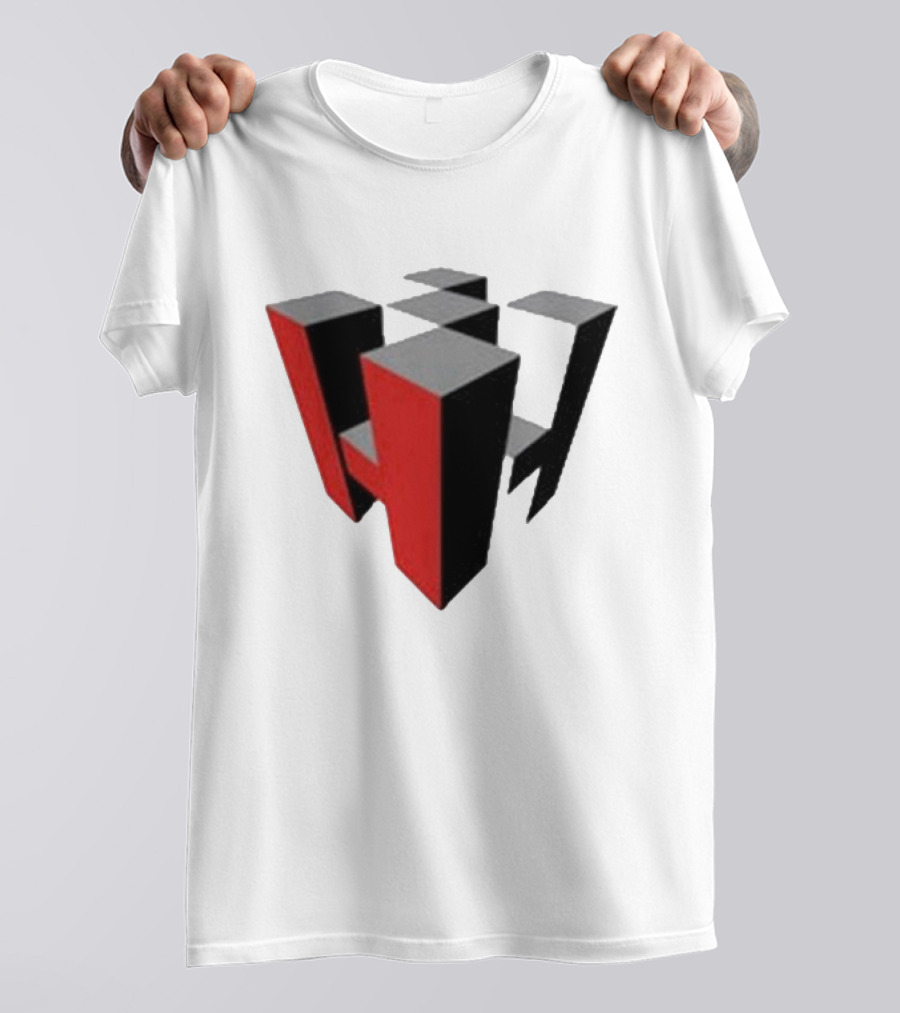 Hoonigan Big Block Red Black 3D Checkerboard T-Shirt