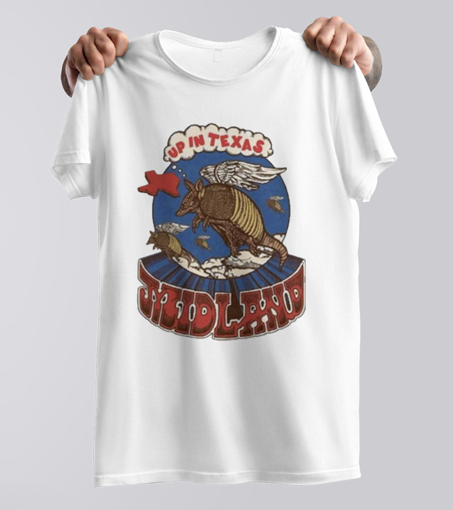 Midland Winged Armadillo Up In Texas T-Shirt