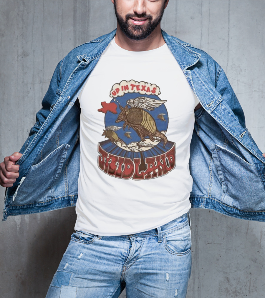 Midland Winged Armadillo Up In Texas T-Shirt