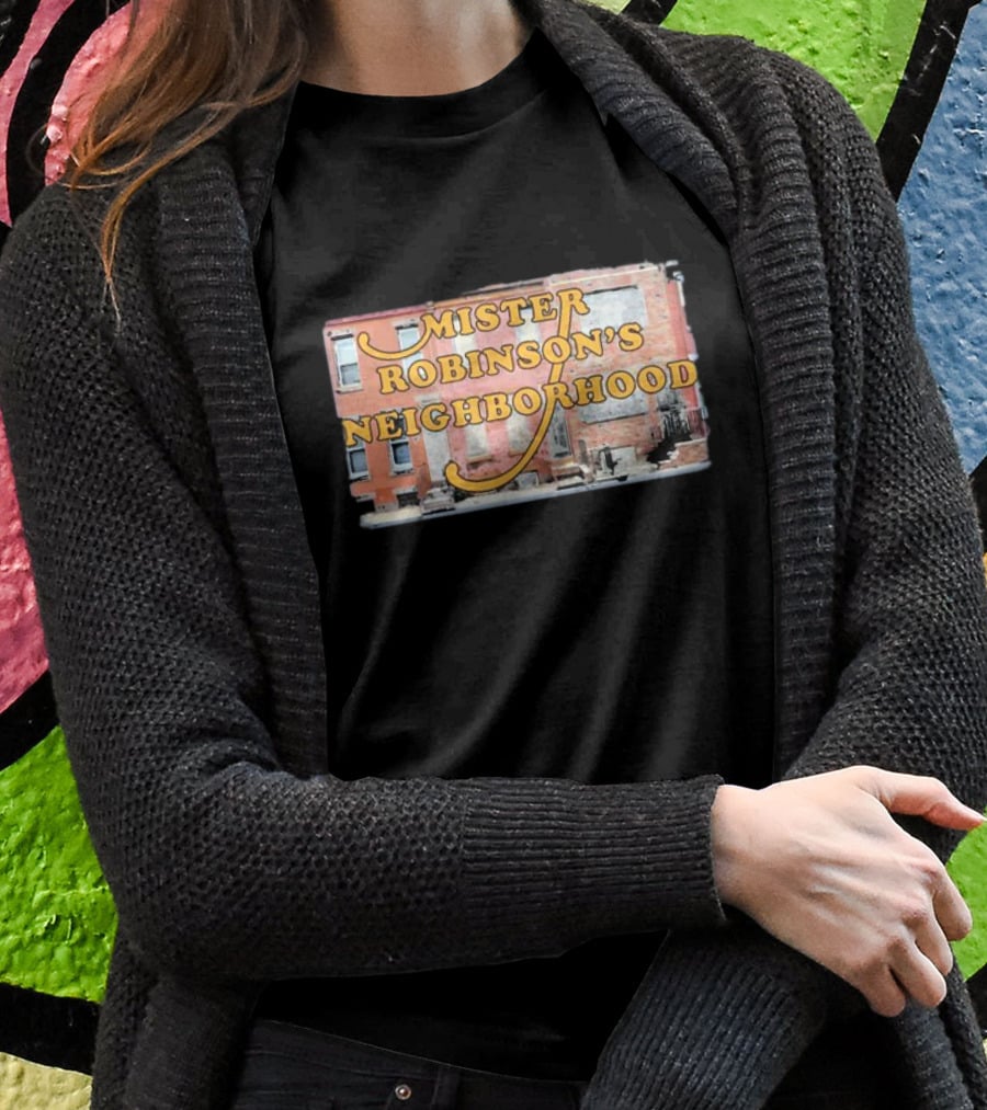 Mister Robinson's Neighborhood Urban Background Image T-Shirt