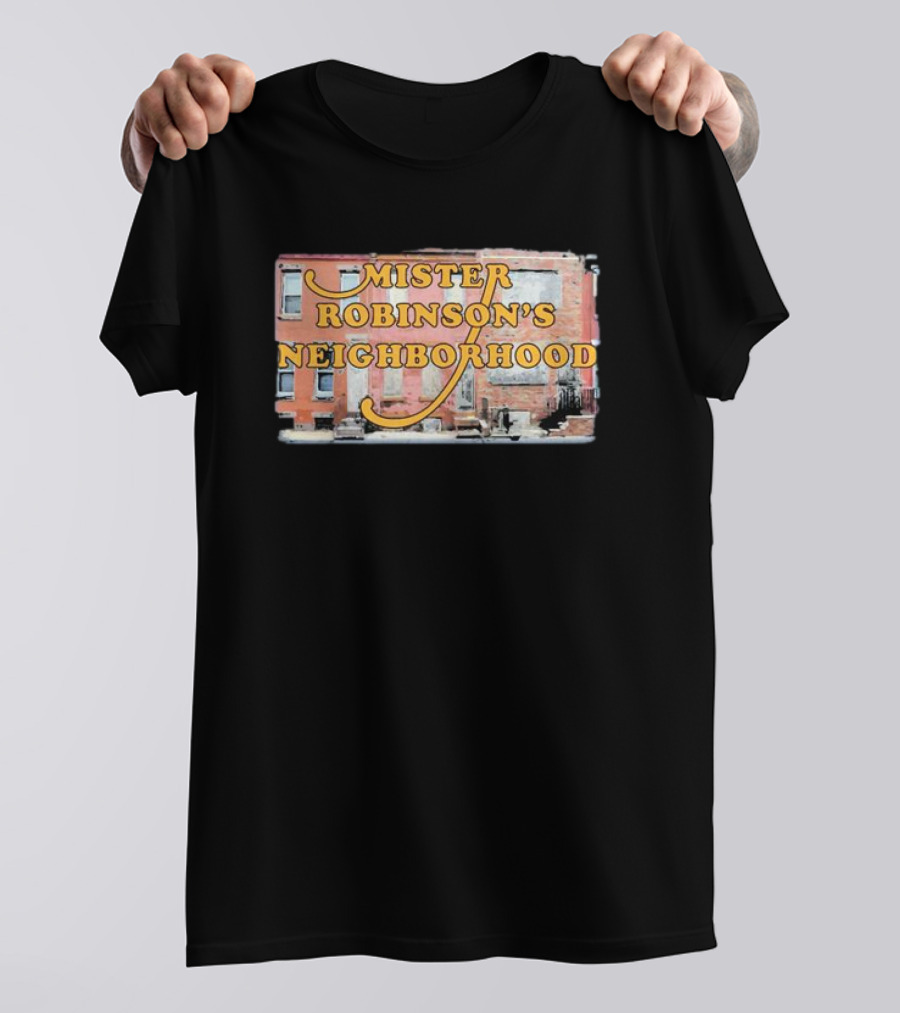 Mister Robinson's Neighborhood Urban Background Image T-Shirt