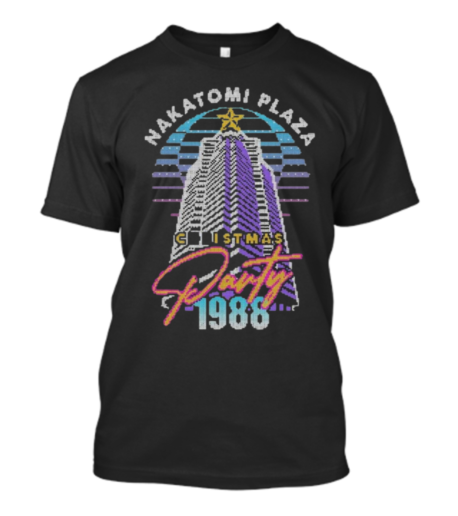 Nakatomi Plaza Christmas Party 1988 Vintage Sweater Bruce Plaza T-Shirt