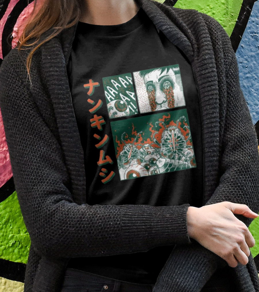 Nankinmushi AAAHHH Bedbugs Attack Horror Manga T-Shirt