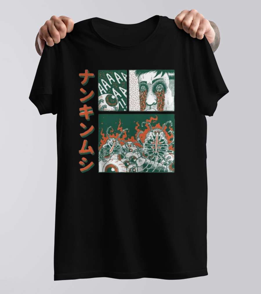 Nankinmushi AAAHHH Bedbugs Attack Horror Manga T-Shirt