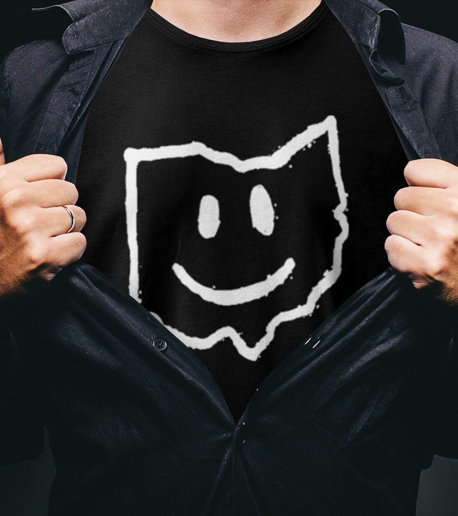 Ohio State Smiley Face Outline T-Shirt