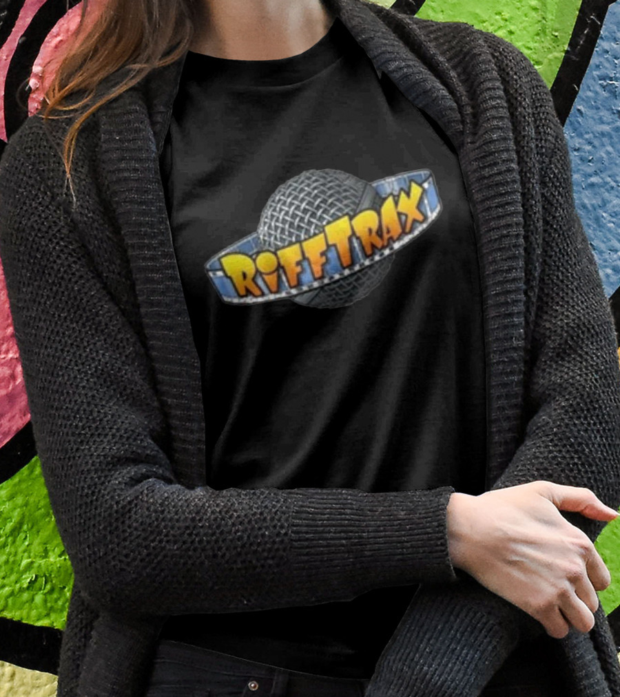 Riffplanet Rifftrax Microphone Planet Branding T-Shirt
