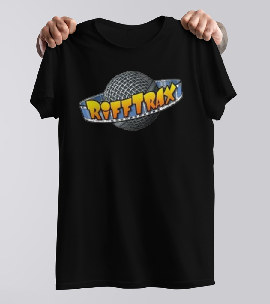 Riffplanet Rifftrax Microphone Planet Branding T-Shirt