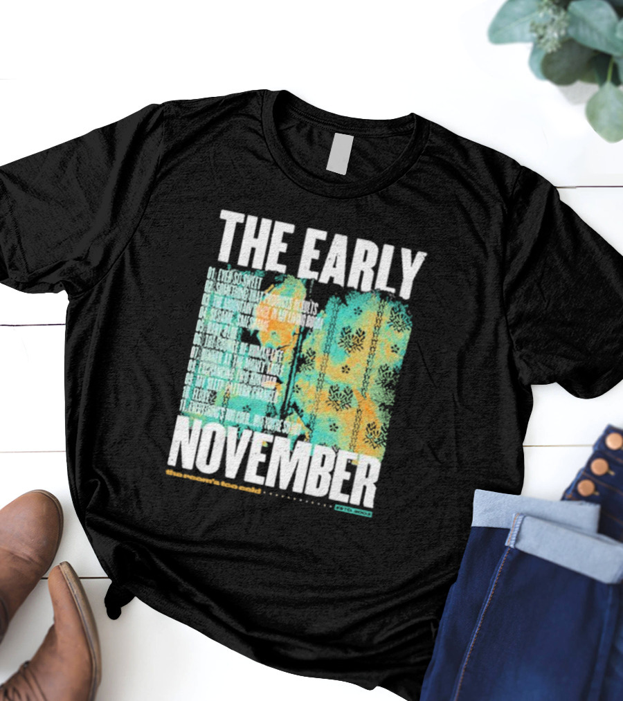 THE EARLY NOVEMBER The Room's Too Cold Tracklist 2003 T-Shirt
