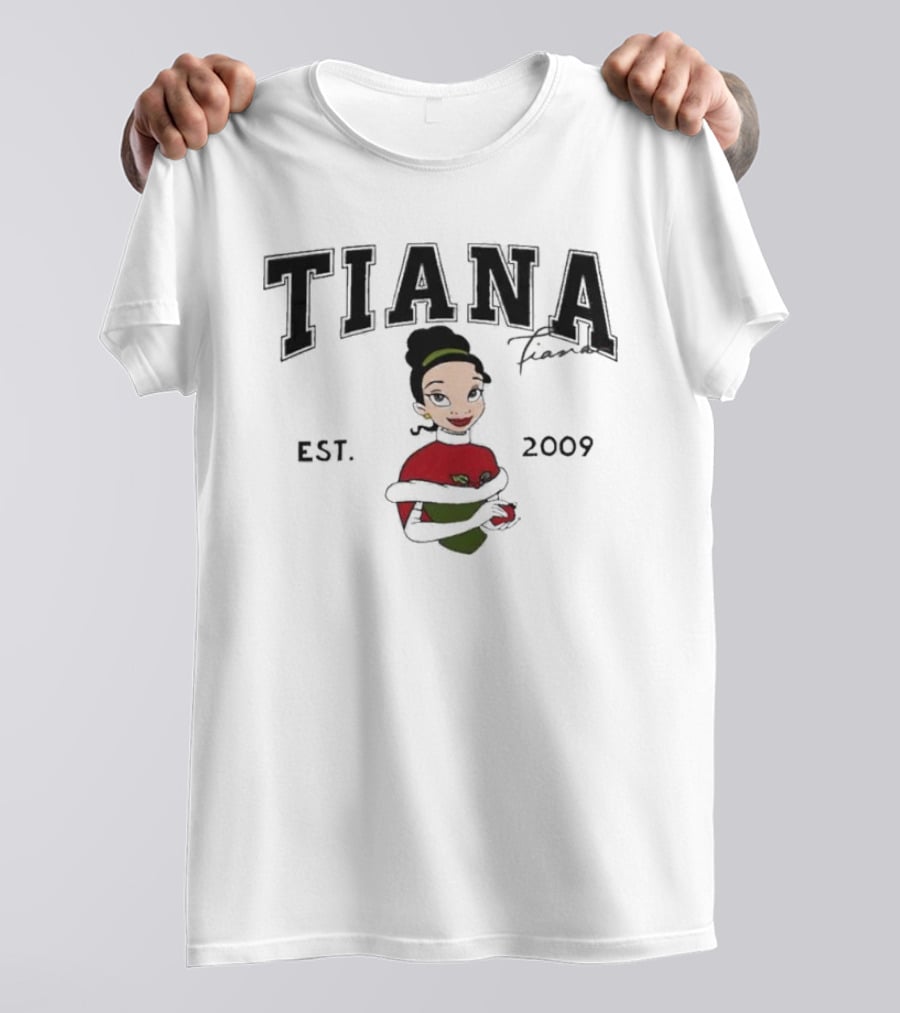 TIANA Fiana Est. 2009 Cartoon Character T-Shirt