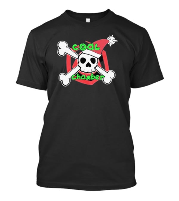 Coal Chamber Christmas Skull Santa Hat Bones T-Shirt