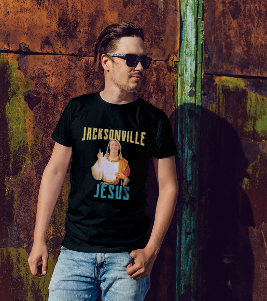 Jacksonville Jesus Finger Pointing Humor T-Shirt