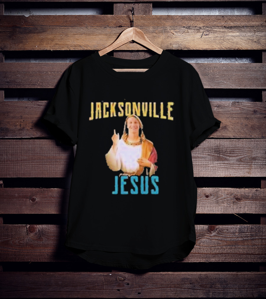 Jacksonville Jesus Finger Pointing Humor T-Shirt